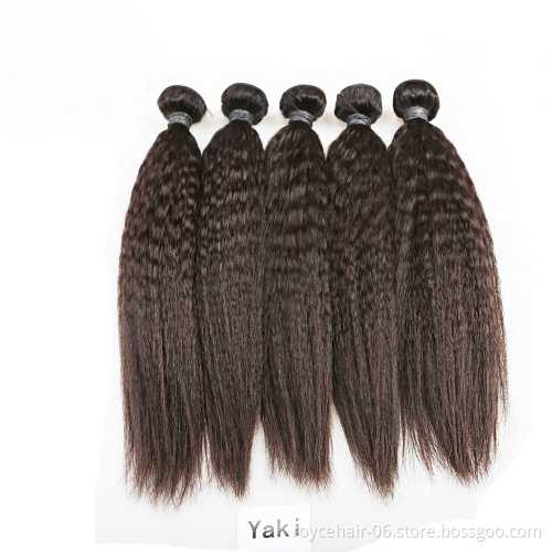 Cheap Perm 26 Inch Brazilian Virgin Raw Hair Extension Kinky Straight Yaki Human Hair Wet And Wavy Weave